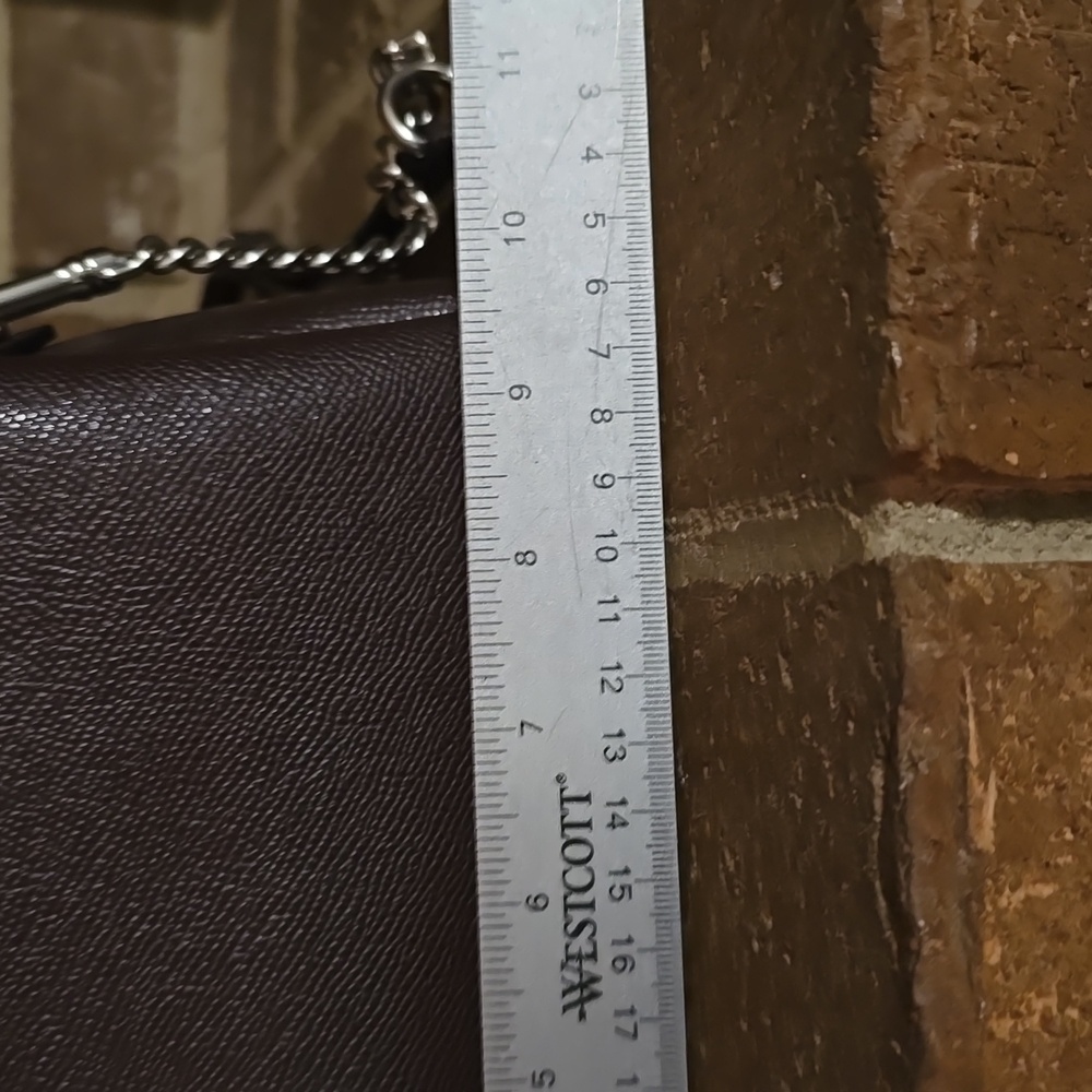 Coach Burgundy Python Embossed and Leather Mini L… - image 8